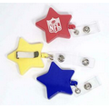 Star Retractable Badge Reel with Metal Clip